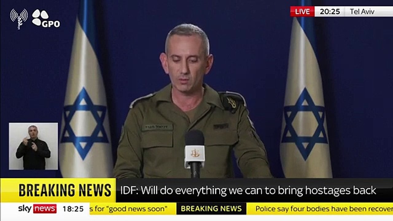 Israel _will do everything we can to bring hostages back__ says IDF spokesperson