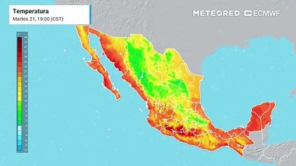 Modelo ECMWF - Ambiente frío llega a México
