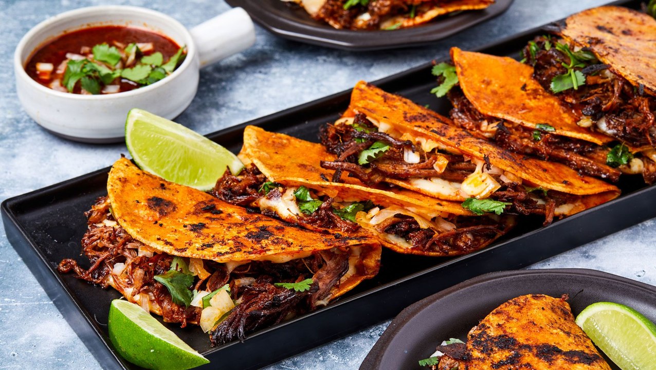 Our Birria Tacos Are Dripping With Brothy Goodness
