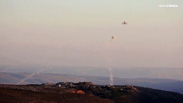 شاهد: حزب الله يطلق صواريخ باتجاه إسرائيل اعترضها نظام القبة الحديدية الإسرائيلي