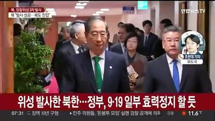 총리 주재 국무회의…9·19 합의 효력정지 논의