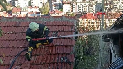 Tokat'ta Ahşap Evde Yangın Çıktı