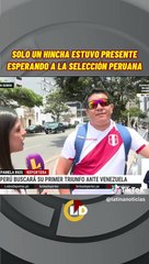 Solo un hincha esperó a la Selección en el hotel de concentración