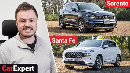 Kia Sorento v Hyundai Santa Fe 2021 comparison review: Which 7-seat SUV is best?