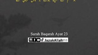 Surah baqarah translation  ayat 23 & 24