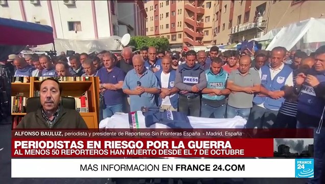 Alfonso Bauluz: “El objetivo de matar periodistas es no dejar testigos de crímenes de guerra”