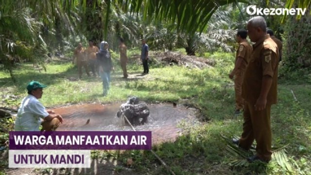 Semburan Air Panas dari Bekas Pipa Pengeboran Hebohkan Warga Labusel