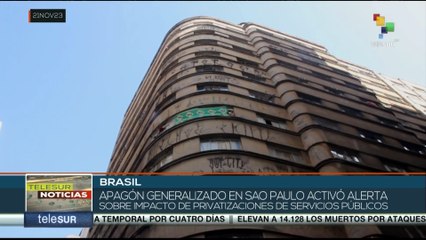 Apagón en Brasil alerta sobre el impacto de privatizaciones en el servicio público