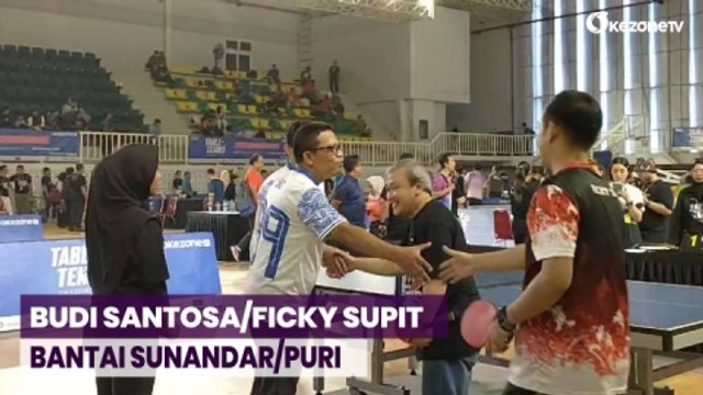 Table Tennis Okezone 2023: Budi Santosa/Ficky Supit Bantai Sunandar/Puri 2-0