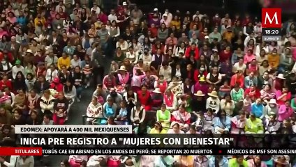 Inicia pre registro para programa "Mujeres con Bienestar" en Edomex
