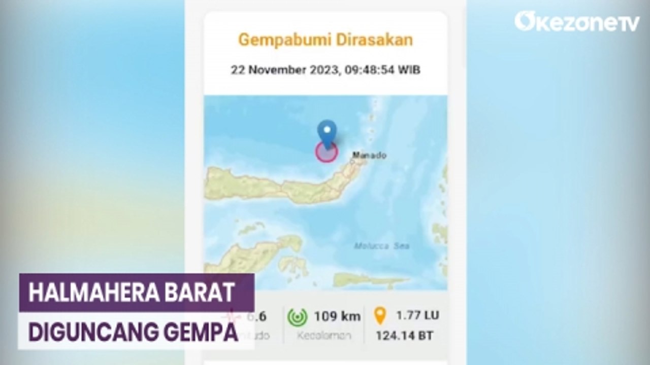 Gempa Magnitudo 6,6 Guncang Halmahera Barat