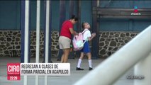 Regresan a clases algunas escuelas de Acapulco, a casi un mes del huracán Otis