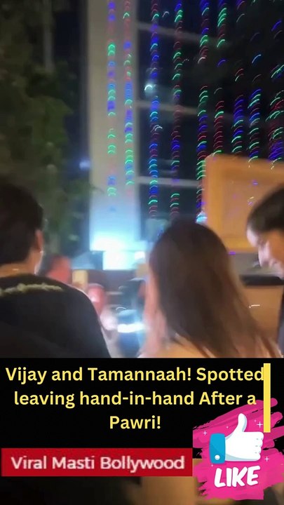 Vijay and Tamannaah! Spotted leaving hand-in-hand After a Pawri!