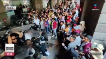 Agreden a policías de Puebla durante protesta por cierre de bares clandestinos