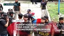 Momen Yosep Diteriaki Emak-emak saat Rekonstruksi Pembunuhan Ibu-Anak di Subang