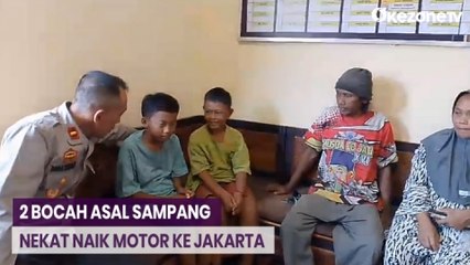Kangen Temannya, 2 Bocah Asal Sampang Nekat Naik Motor ke Jakarta
