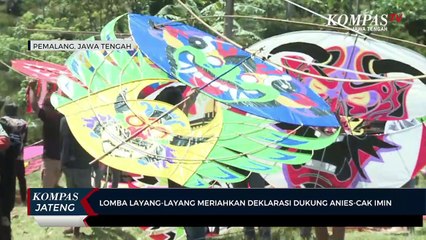 Lomba Layang-layang Meriahkan Deklarasi Dukung Anies- Cak Imin