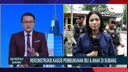5 Tersangka Dihadirkan Polisi saat  Rekonstruksi Pembunuhan Ibu dan Anak di Subang