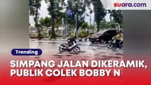 Simpang Jalan Sudirman Medan Dikeramik Bikin Pengendara Terpeleset, Publik Colek Bobby Nasution