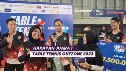 Harapan Juara 1 Table Tennis Okezone 2023: Semoga Bisa Jadi Turnamen Level Nasional