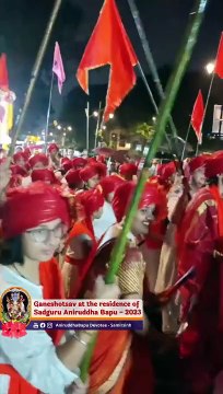 Aagaman Procession _ Ganeshotsav 2023 at residence of Sadguru Aniruddha Bapu