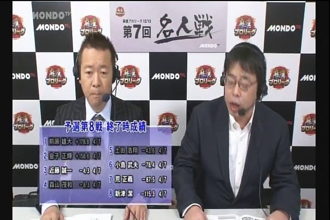 12／13麻雀プロリーグ 第7回名人戦 #9