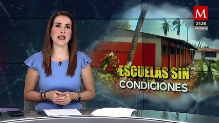 En Guerrero, escuelas afectadas por huracán "Otis" pendientes de censo