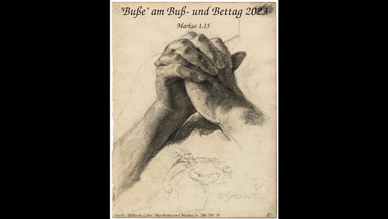 Buße am Buß- und Bettag 2023
