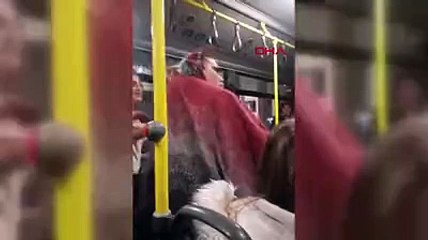 Ankara'da belediye otobüsünde 'Şoföre karışamazsın' kavgası