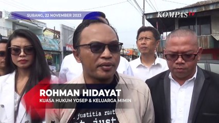 Rekonstruksi Subang, Kuasa Hukum Sebut Yosep Menyangkal Semua Adegan