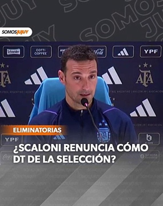Scaloni puso en duda su continuidad