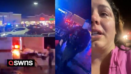 Woman says gunman "walked right past me" after four wounded in Walmart shooting