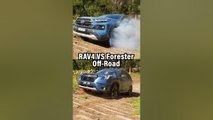 SUV off-road challenge: Toyota v Subaru