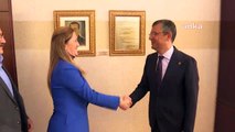 CHP Genel Başkanı Özgür Özel, DİSK Genel Başkanı Arzu Çerkezoğlu ile görüştü