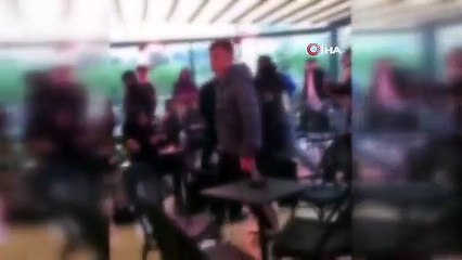 Kahve zincirinde İsrail gerginliği! Gazze katliamını protesto eden grupla müşteriler birbirlerine girdi