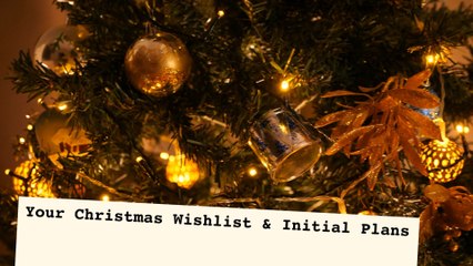 Your Christmas Wishlist and Initial Plans