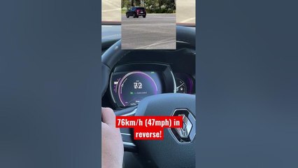 The world’s fastest SUV! In reverse 