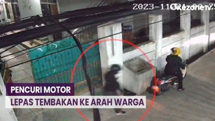 Pencuri Motor Lepas Tembakan saat Aksinya Terpergok Warga