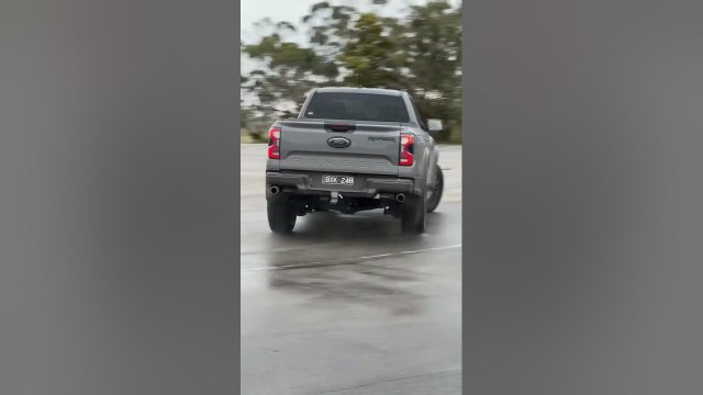 Ranger Raptor is loose in the wet!