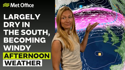 Met Office Afternoon Forecast 22/11/23 – Dry South, Unsettled North