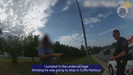 Betrunkener Australier fährt unter Lkw hängend hunderte Kilometer weit