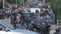 Hundreds of Bikers Line Streets in Tribute To Veteran Killed in a Hit-And-Run Crash