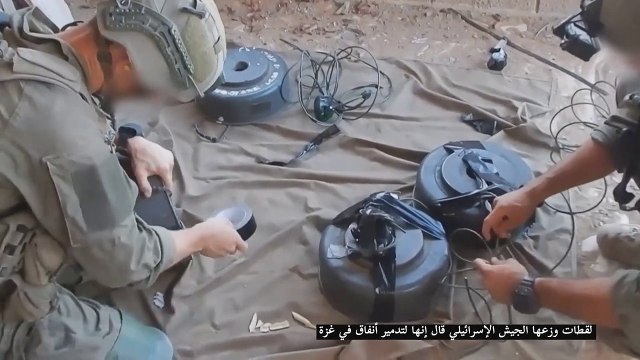الجيش الإسرائيلي ينشر لقطات لتدمير أنفاق في قطاع غزة