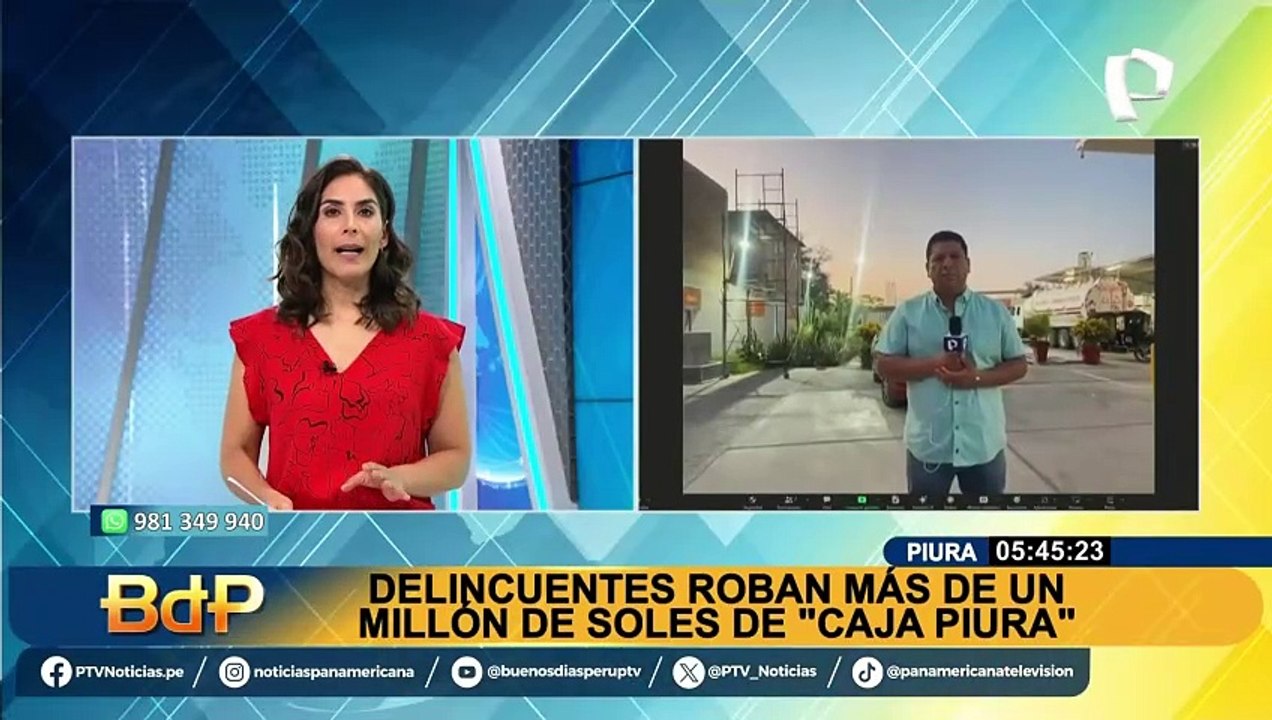 Delincuentes roban cerca de un millón y medio de soles de una agencia en Piura