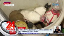 Buntis at 2 iba pang gumagawa at nagbebenta umano ng dinamita, arestado | 24 Oras