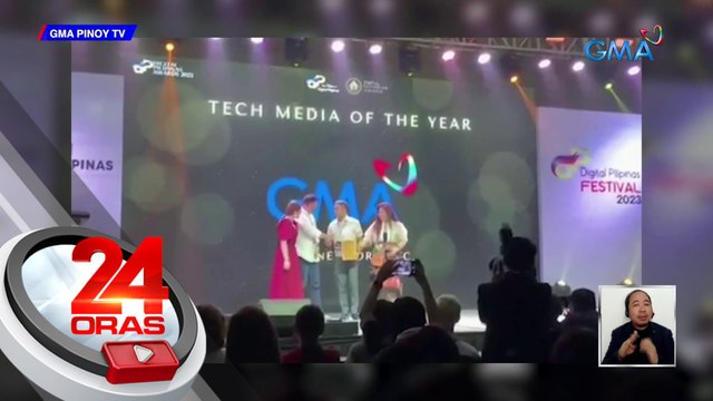 GMA Network Inc., kinilalang Tech Media of the Year | 24 Oras