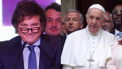 A pesar de criticar fuertemente al papa, Javier Milei dice que está dispuesto a recibirlo con todos los honores