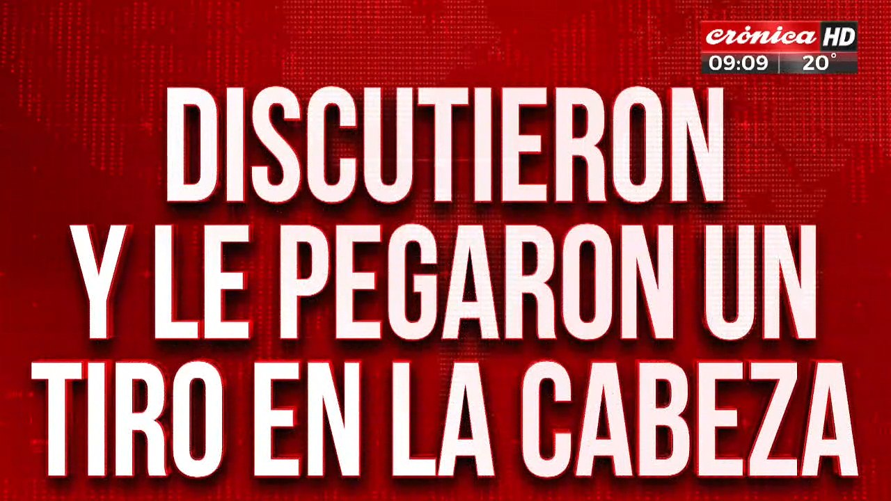 Tremendo: discutieron por un parlante y lo balearon en la cabeza