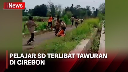 Detik-Detik Pelajar SD Terlibat Tawuran di Cirebon, Ternyata Ini Pemicunya