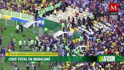 Se retrasa partido de Brasil vs. Argentina por PELEA de aficionados en el Maracaná